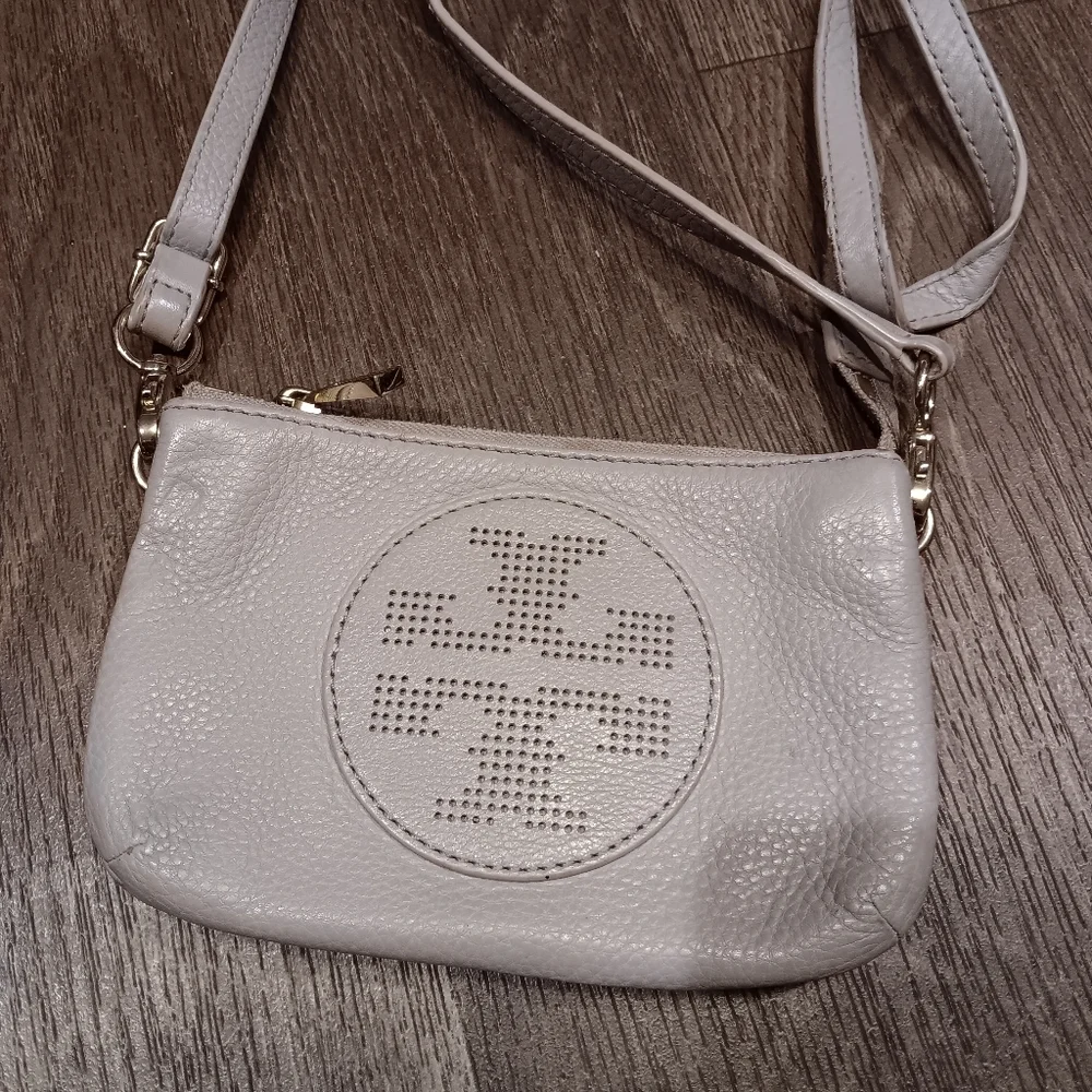 Tory Burch Light Gray Crossbody Bag